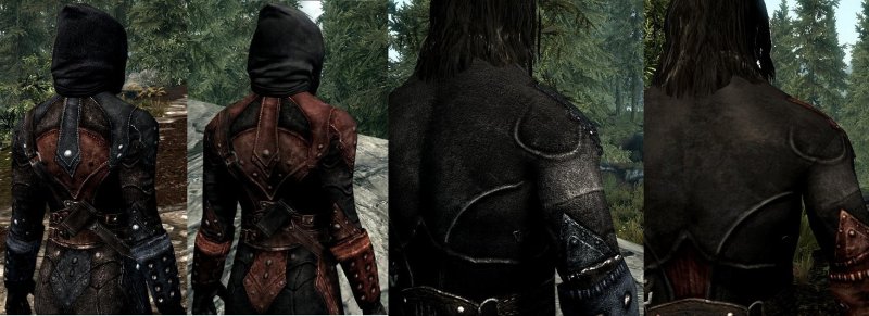 Броня тёмного братства скайрим ретекстур