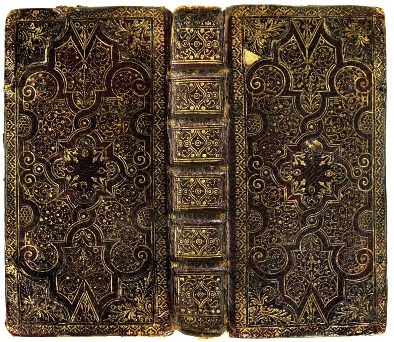 Старинный кожаный переплет