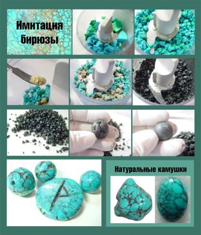 Полимерная глина и камни