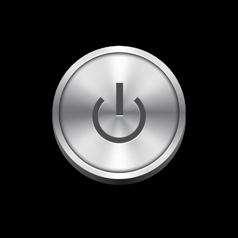 Металлическая круглая кнопка
