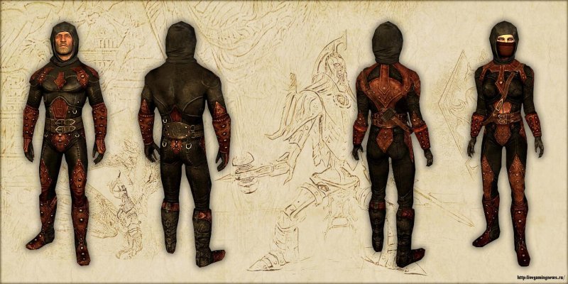 Skyrim броня темного братства