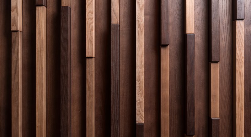 Шпонированные панели Wallhof Wood "тик"