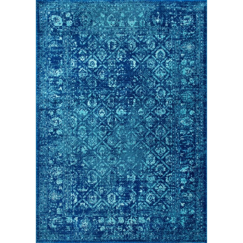 Синий ковер с узором