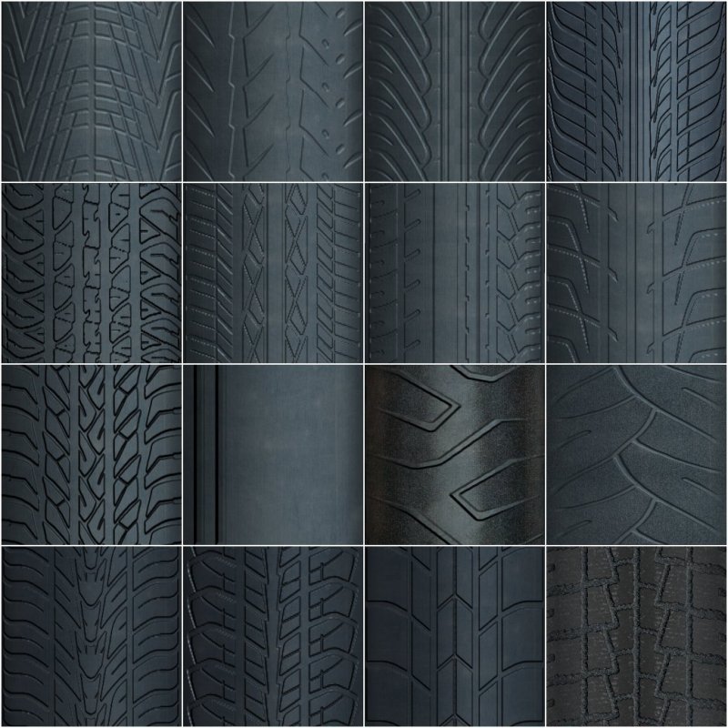 Текстура протектора покрышки