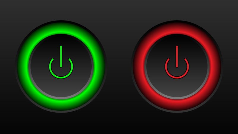 Кнопки включения и выключения