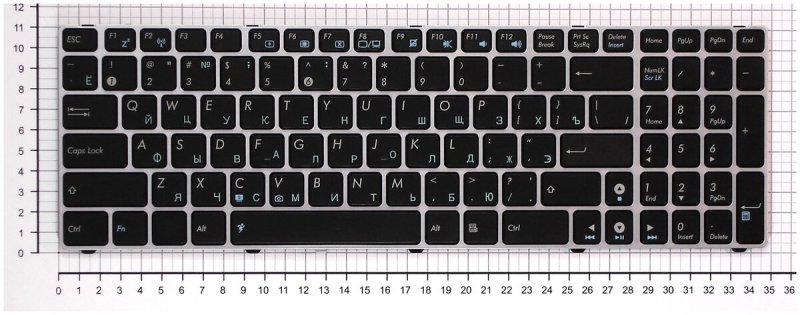 Текстура клавиатуры ноутбука