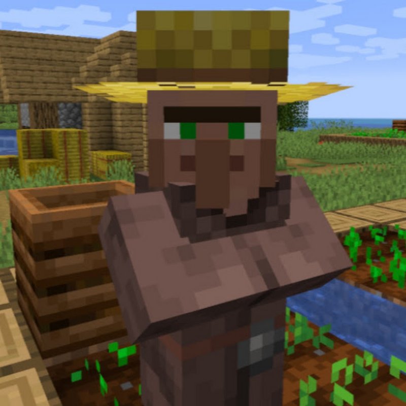 Майнкрафт житель фермер