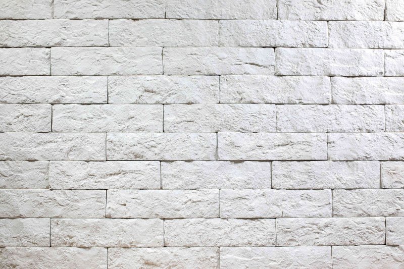 Гипсовый кирпич "клинкер белый" (в уп.1м2) фабрика камня