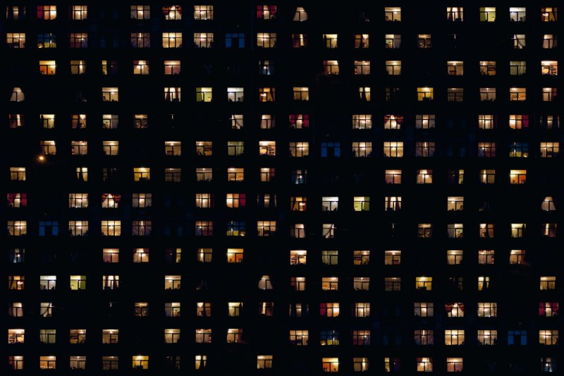 Ночные окна текстура