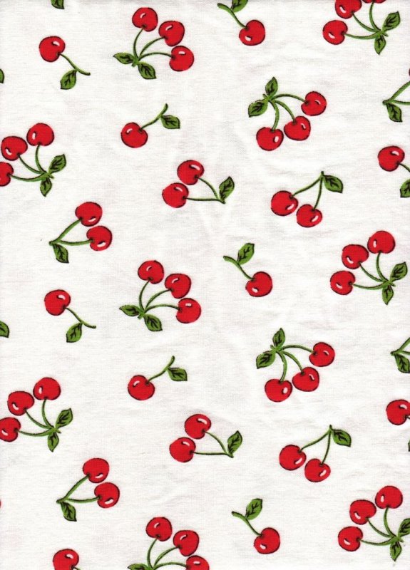 Ткань с ягодками