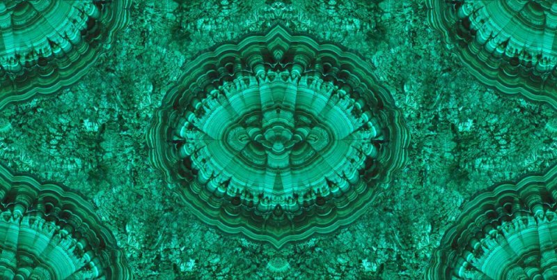 Срез малахита