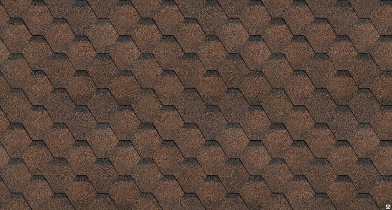 Гибкая черепица финская Соната коричневый