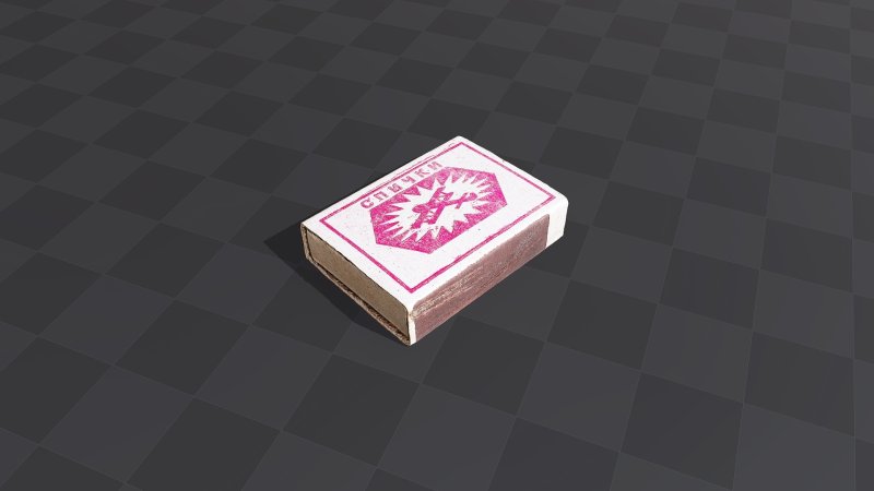 3д спичечный коробок