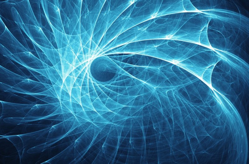 Спираль фон синий