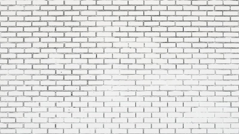Белая кирпичная стена