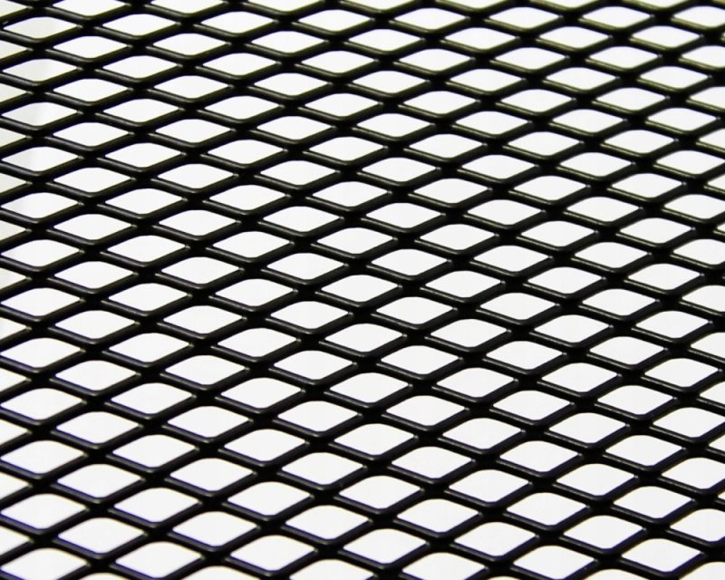 Сетка просечно-вытяжная черная