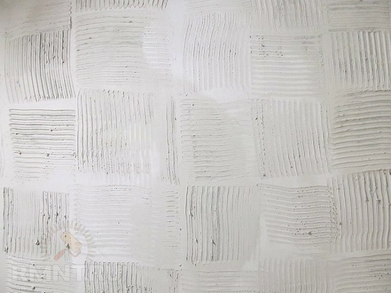 Штукатурка зубчатым шпателем