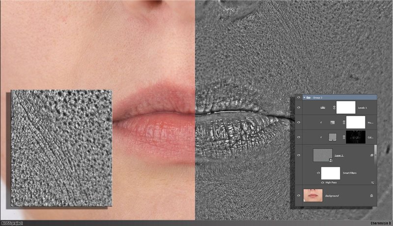 Альфа кожи для Zbrush лица