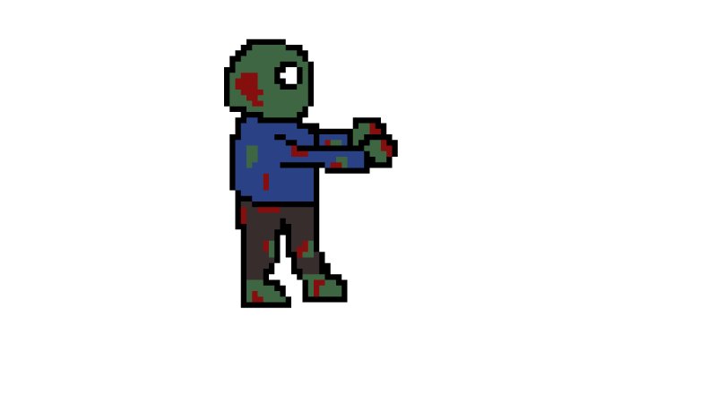 Зомби 2д пиксельный