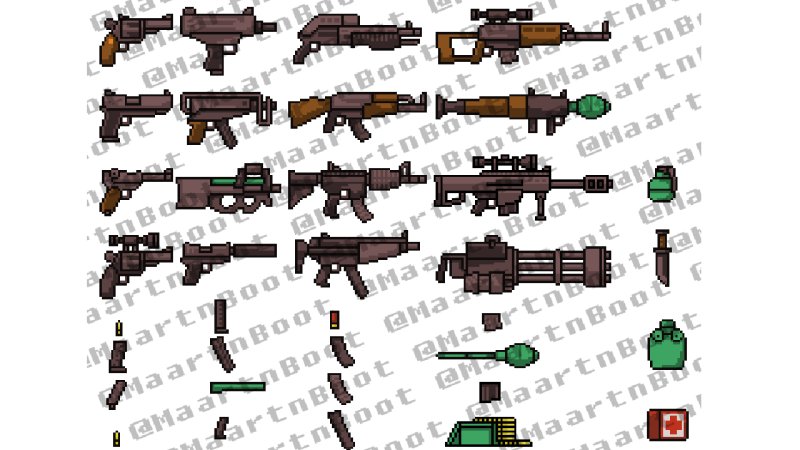 Пиксельное оружие