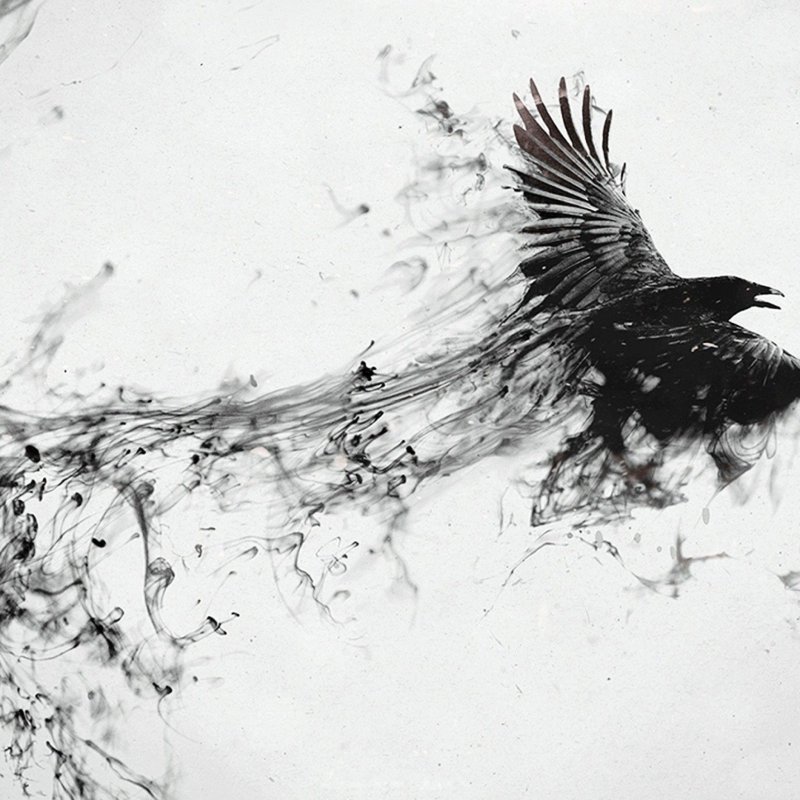 Птица в абстрактном стиле