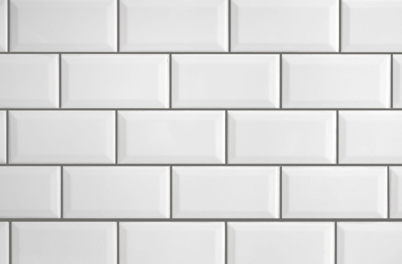 Плитка кабанчик белая