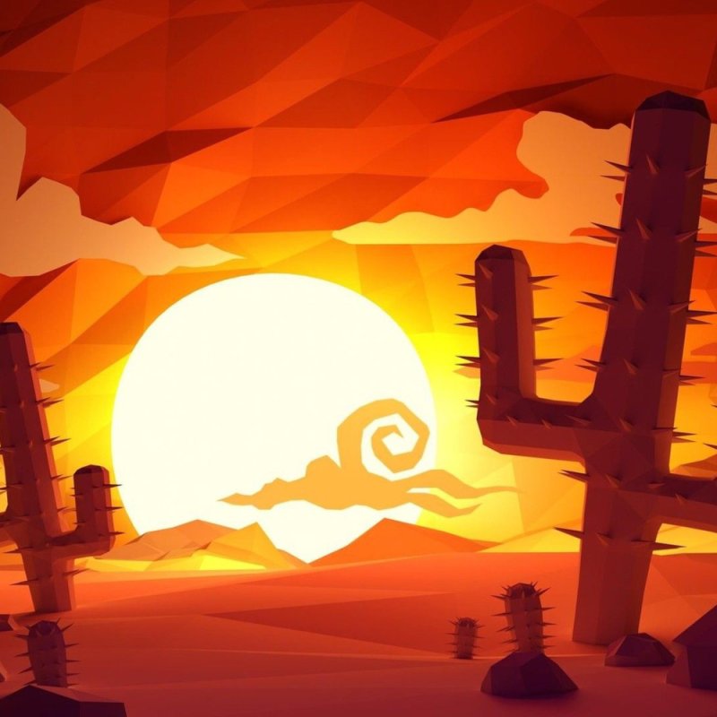 Пустыня мультяшная