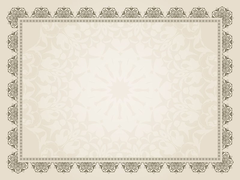 Орнамент для сертификата