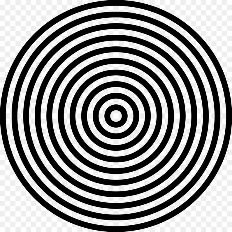 Черно белый круг