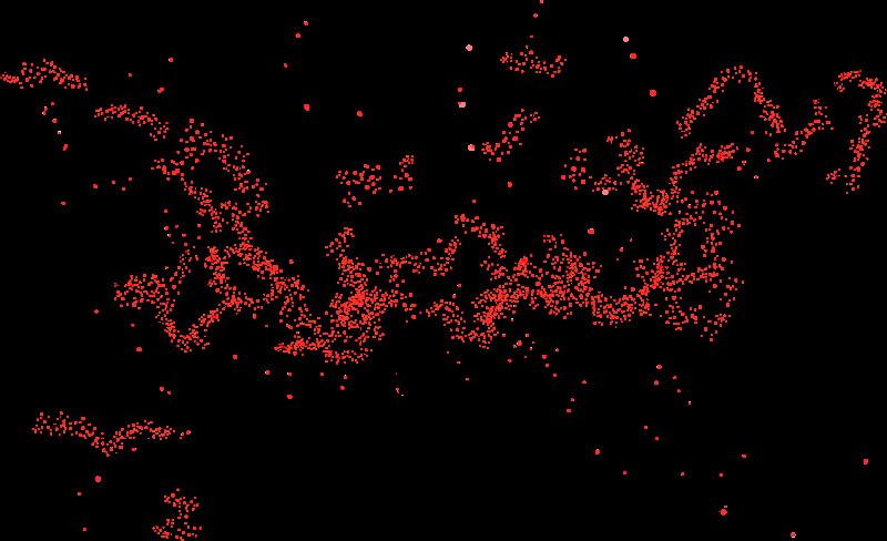 Снежная пыль на прозрачном фоне