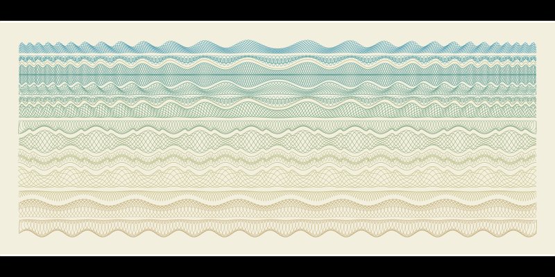 Защитная сетка гильош вектор зеленая