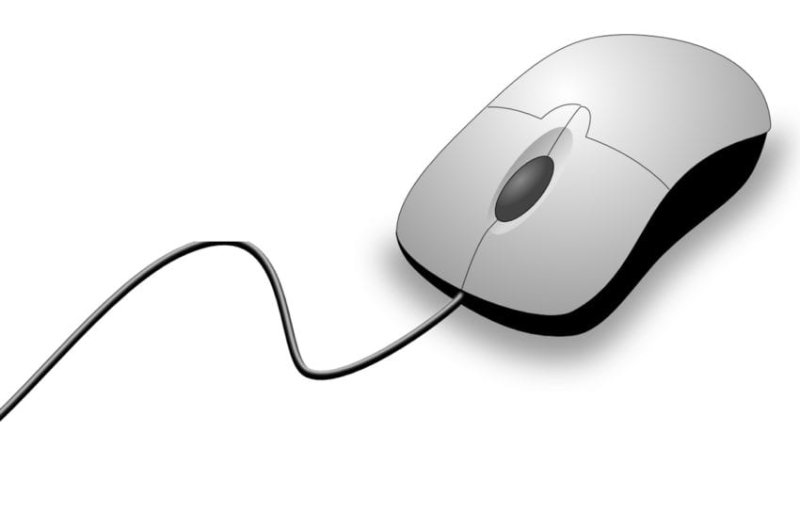 Мышка компьютерная на прозрачном фоне