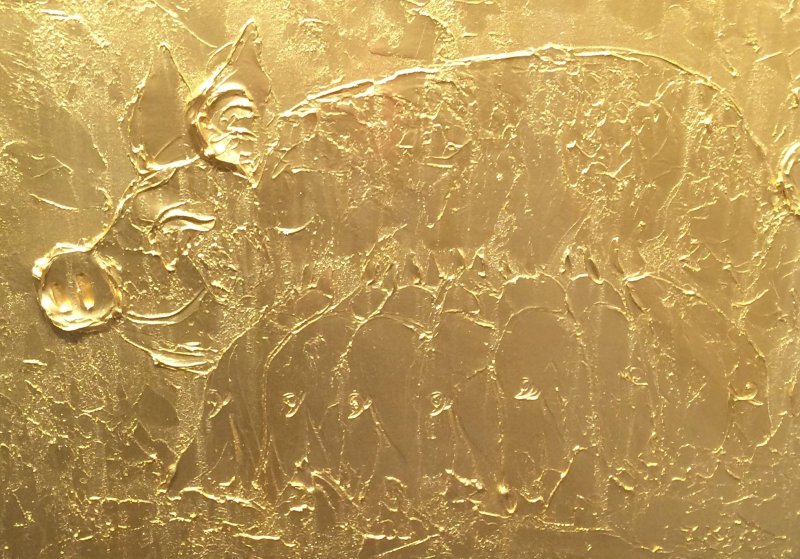 Поталь серебро