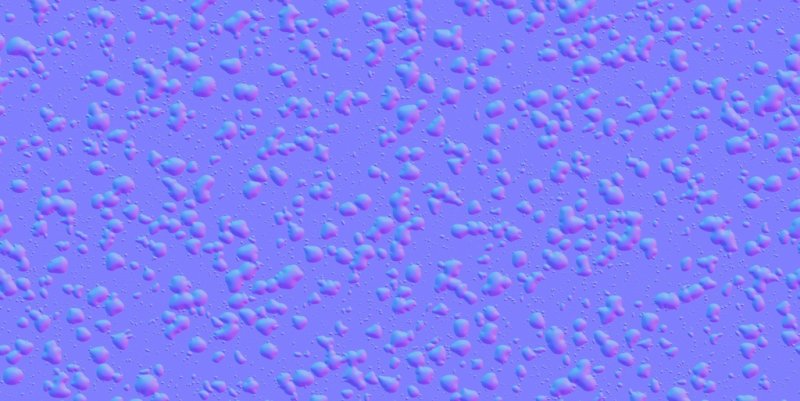 Normal Map капли