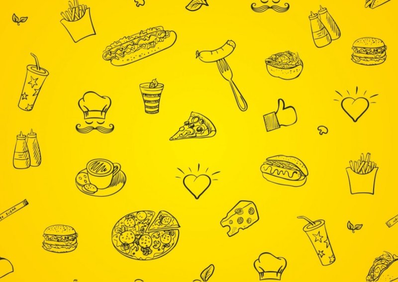 Паттерн фаст фуд вектор