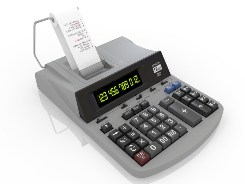 Кассовый аппарат 3д модель