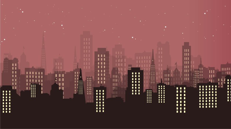 Силуэт города