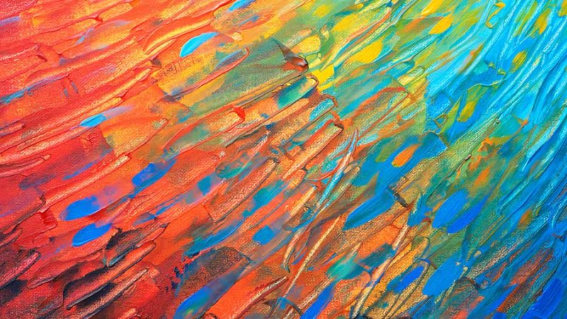 Мазки масляной краски