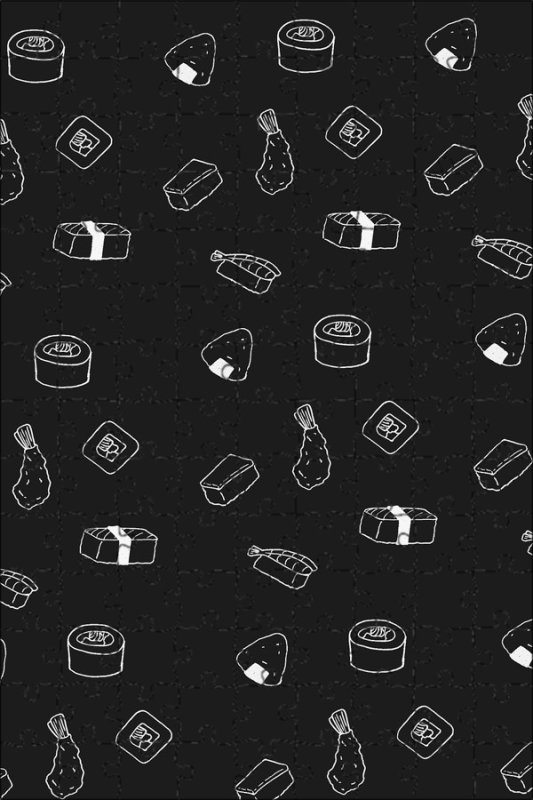 Паттерн суши и роллы вектор