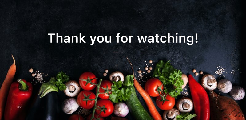 Еда на черном фоне