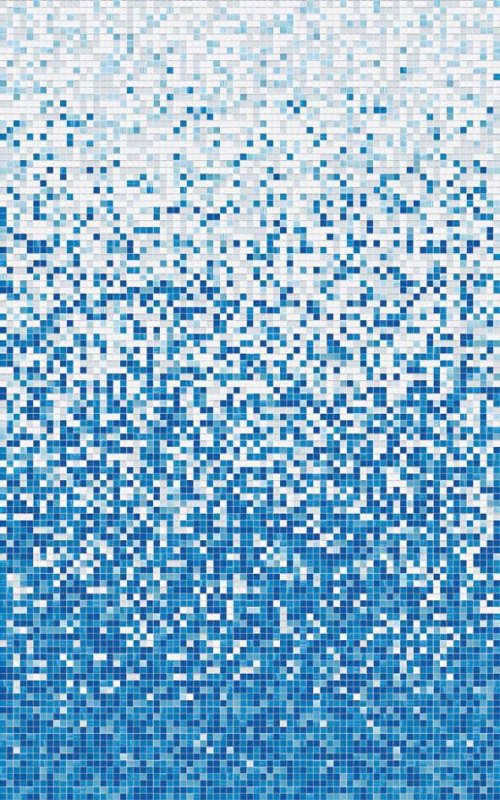 Мозаика растяжка голубая