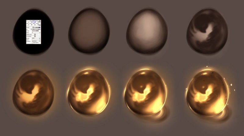 Референс покраса золота