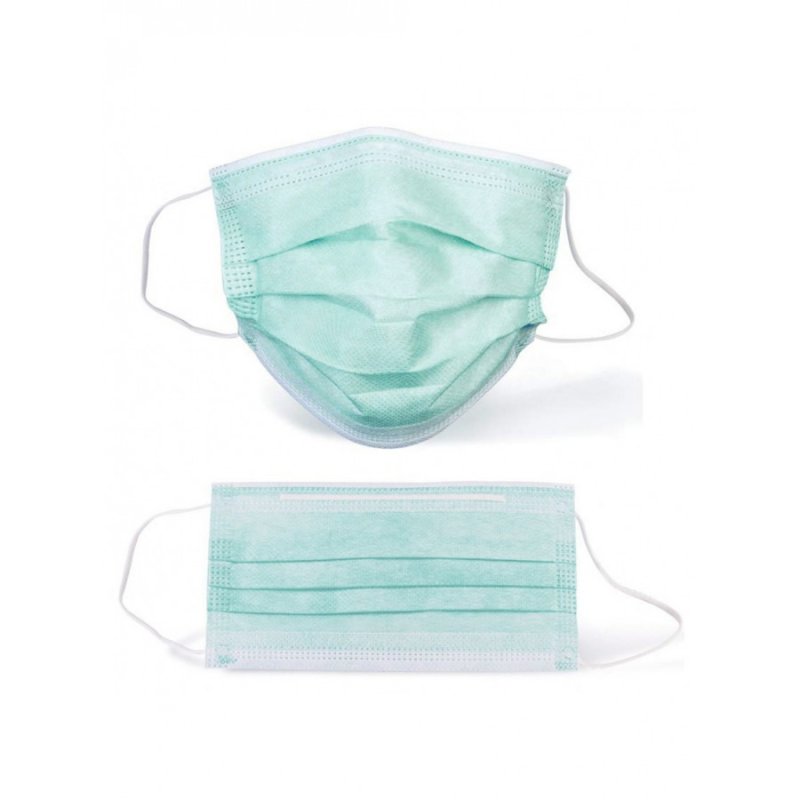 Маска защитная медицинская однораз.трехслойная уп.50шт.