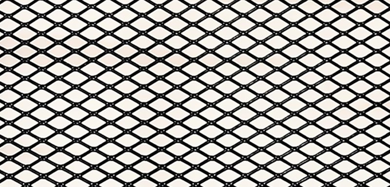 Сетка защитная 1000x250 мм. 10x5,5 мм. Соты, алюминий, серебро Streck