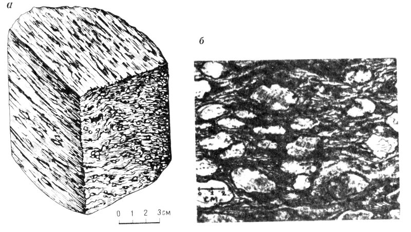 Сланцеватая текстура горных пород