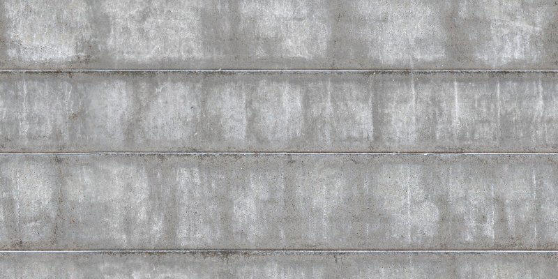 Бетонная стена сбоку