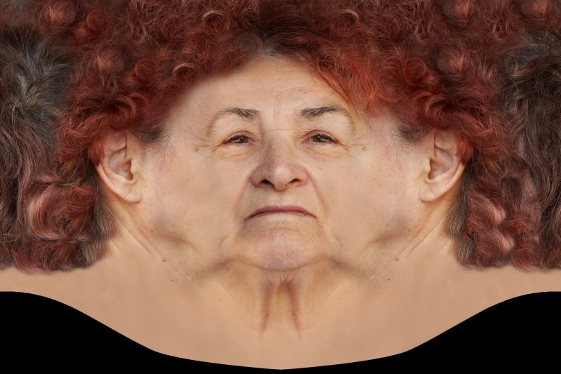 Текстура лица человека