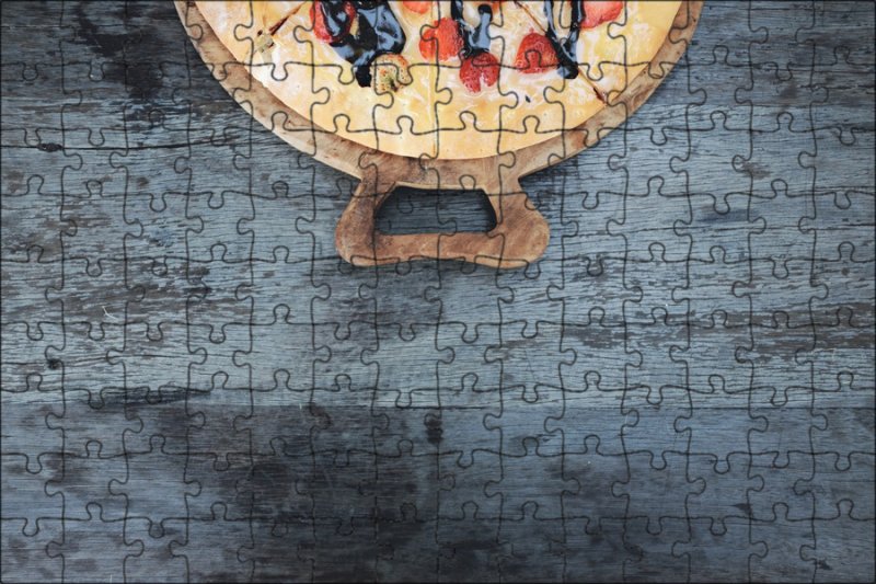 Деревянный стол вид сверху