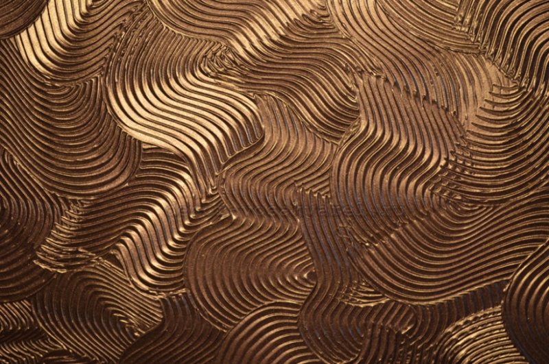 Декоративная штукатурка зубчатым шпателем