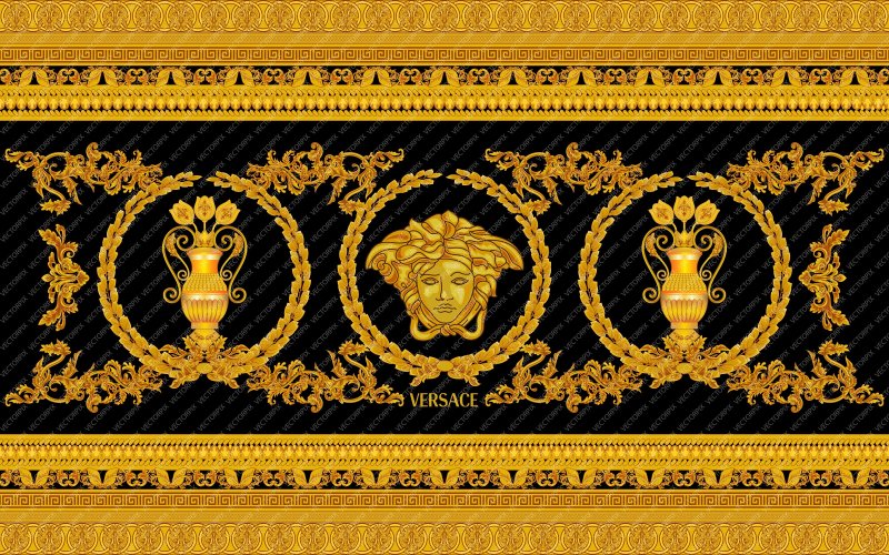 Золотые узоры Версаче